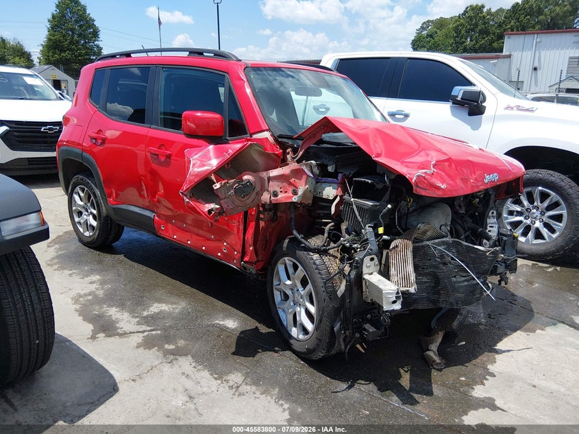 2017 Jeep Renegade VIN ZACCJBBB3HPF56359 IAAI salvage auction — FRONT END, Salvage Title, sold $400 on 2026-08-13 (photo 1)