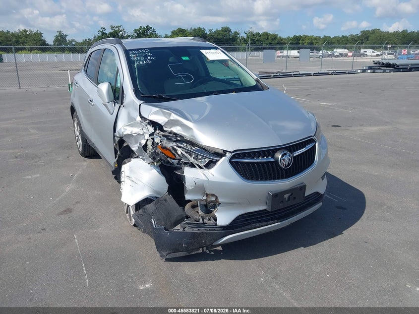 2017 Buick Encore VIN KL4CJASB0HB218285 IAAI salvage auction — RIGHT FRONT, Salvage Title, sold $400 on 2026-07-29 (photo 1)