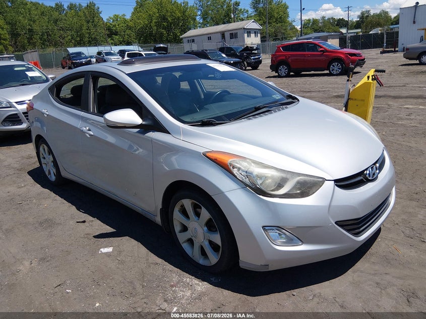 2013 Hyundai Elantra VIN KMHDH4AE1DU619471 IAAI salvage auction — REAR END, Salvage Title, sold $1,150 on 2026-07-28 (photo 1)