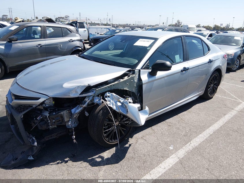 2020 Toyota Camry VIN 4T1G11AK3LU375987 IAAI salvage auction — LEFT FRONT, Salvage (California), sold $6,100 on 2026-07-31 (photo 2)