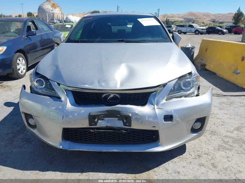 2013 Lexus Ct VIN JTHKD5BHXD2170372 IAAI salvage auction — NORMAL WEAR, Salvage Title, sold $2,500 on 2026-07-16 (photo 6)