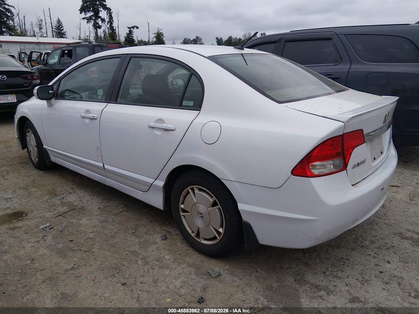 2009 Honda Civic hybrid VIN JHMFA36269S003499 IAAI salvage auction — NORMAL WEAR, Clear (Washington), sold $525 on 2026-07-22 (photo 3)