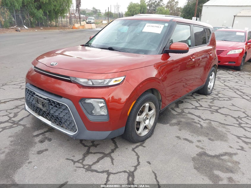 2020 Kia Soul VIN KNDJ23AU4L7052096 IAAI salvage auction — REAR END, Salvage Title, sold $2,600 on 2026-07-28 (photo 2)