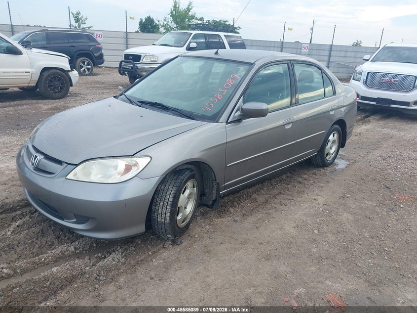2005 Honda Civic hybrid VIN JHMES96645S022156 IAAI salvage auction — NORMAL WEAR, Clear (Alabama), sold $275 on 2026-07-14 (photo 2)
