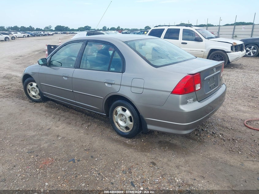 2005 Honda Civic hybrid VIN JHMES96645S022156 IAAI salvage auction — NORMAL WEAR, Clear (Alabama), sold $275 on 2026-07-14 (photo 3)
