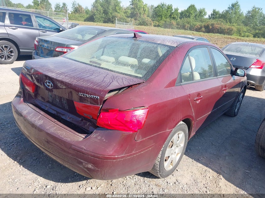 2009 Hyundai Sonata VIN 5NPET46C59H415319 IAAI salvage auction — REAR END, Mv-907A (New York), sold $650 on 2026-08-02 (photo 4)