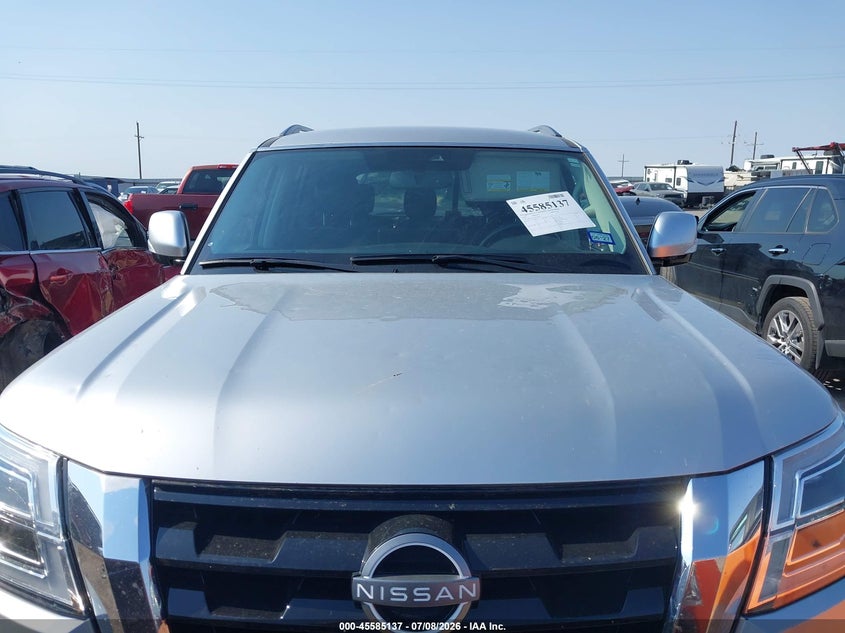 2023 Nissan Armada VIN JN8AY2AC2P9180710 IAAI salvage auction — HAIL, Salvage Title, sold $14,050 on 2026-09-01 (photo 6)