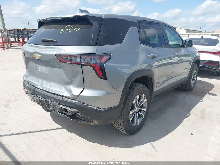 2026 Chevrolet Equinox VIN 3GNAXHEG6TL200979 IAAI salvage auction — REAR END, Nrc Lienholder Repossession Paperwork (Texas), sold $10,900 on 2026-07-18 (photo 4)