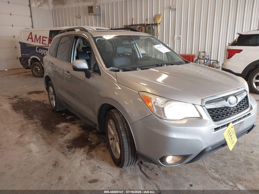 2014 Subaru Forester VIN JF2SJAMCXEH540935 IAAI salvage auction — NORMAL WEAR, Clear (Illinois), sold $25 on 2026-07-28 (photo 1)