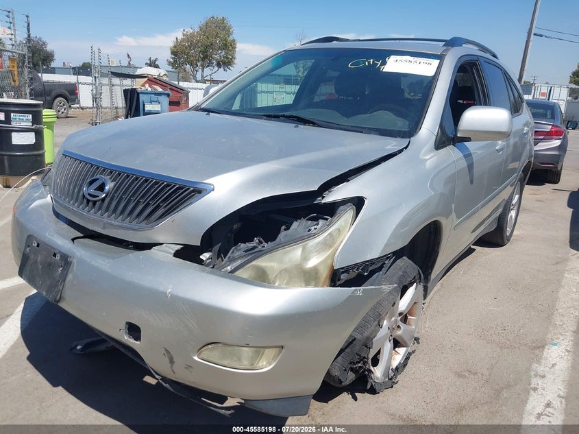 2007 Lexus Rx 350 VIN JTJGK31U870003408 IAAI salvage auction — NORMAL WEAR, App For Dup Clear (California), sold $625 on 2026-07-28 (photo 2)