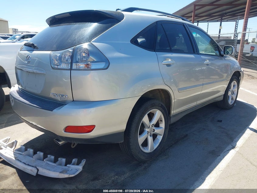 2007 Lexus Rx 350 VIN JTJGK31U870003408 IAAI salvage auction — NORMAL WEAR, App For Dup Clear (California), sold $625 on 2026-07-28 (photo 4)