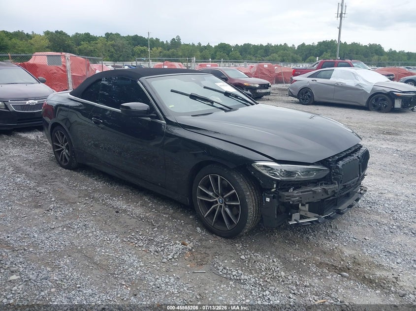 2024 BMW 4er VIN WBA43AT09RCR39134 IAAI salvage auction — LEFT FRONT, Salvage Title, sold $10,600 on 2026-07-30 (photo 1)