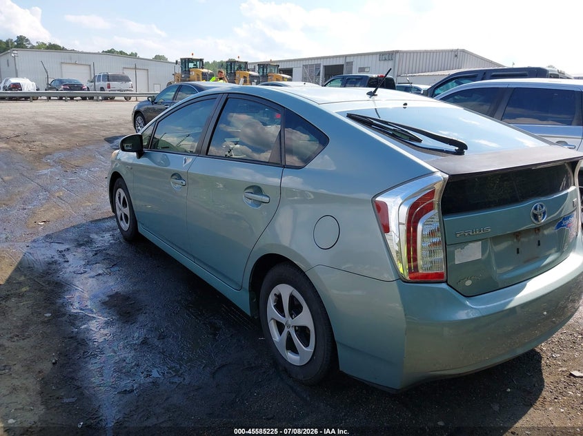 2014 Toyota Prius VIN JTDKN3DUXE1773861 IAAI salvage auction — NORMAL WEAR, Clear (North Carolina), sold $900 on 2026-07-30 (photo 3)
