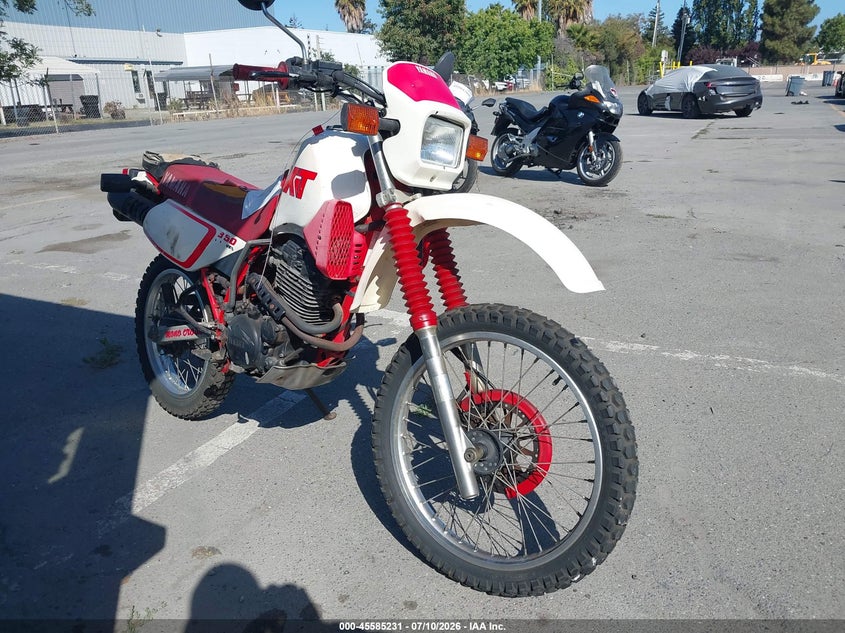 1988 Yamaha Xt350 VIN JYA2GKC09JA002655 IAAI salvage auction — NORMAL WEAR, Clear - Dealer Only (California), sold $375 on 2026-07-20 (photo 1)
