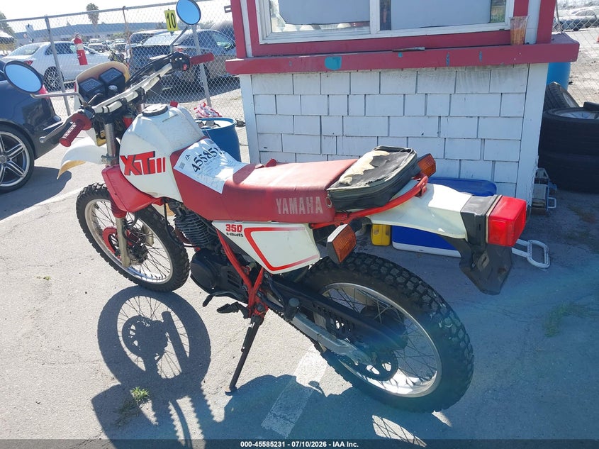 1988 Yamaha Xt350 VIN JYA2GKC09JA002655 IAAI salvage auction — NORMAL WEAR, Clear - Dealer Only (California), sold $375 on 2026-07-20 (photo 3)