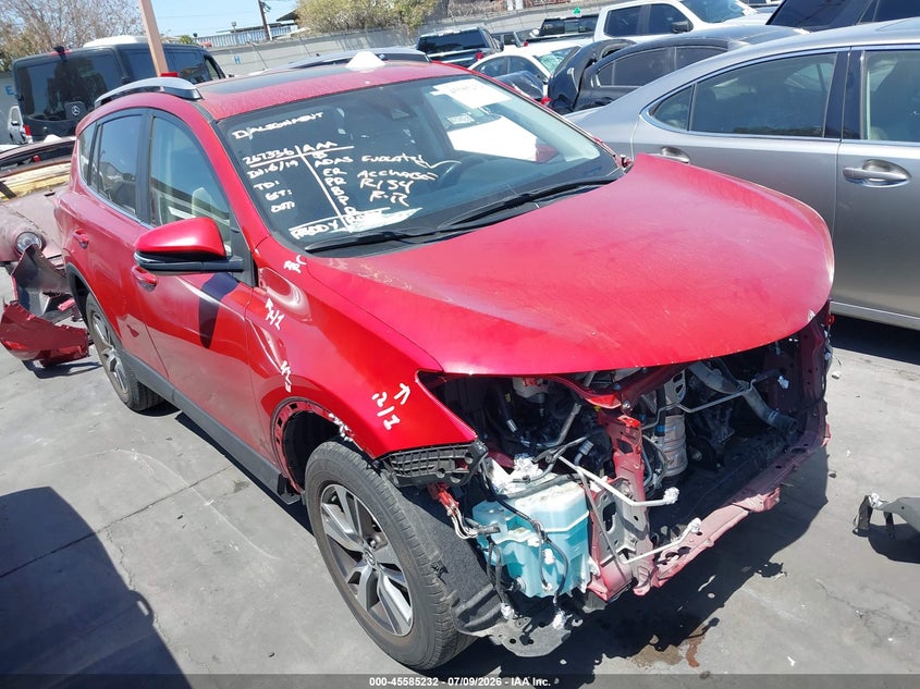 2017 Toyota Rav 4 VIN JTMWFREV9HJ108897 IAAI salvage auction — FRONT END, Salvage Certificate (California), sold $6,300 on 2026-07-22 (photo 1)