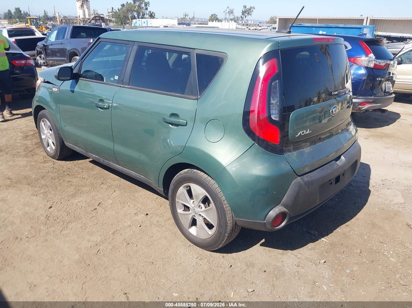 2014 Kia Soul VIN KNDJN2A2XE7021566 IAAI salvage auction — FRONT END, Salvage (California), sold $825 on 2026-07-29 (photo 3)