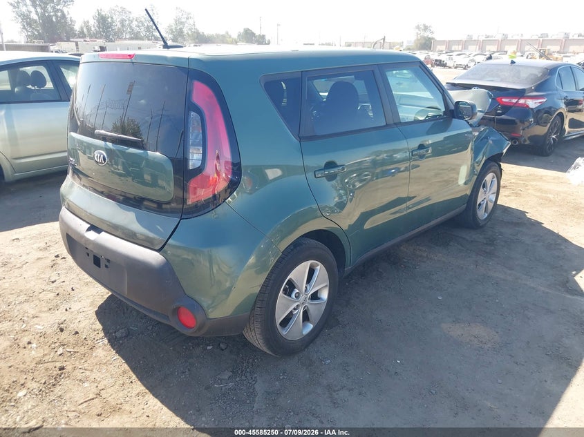 2014 Kia Soul VIN KNDJN2A2XE7021566 IAAI salvage auction — FRONT END, Salvage (California), sold $825 on 2026-07-29 (photo 4)
