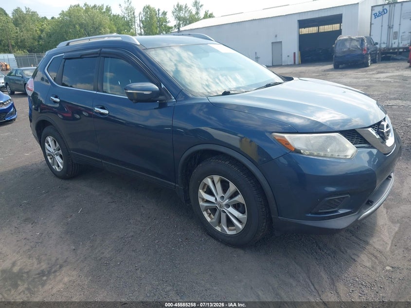 2015 Nissan Rogue VIN KNMAT2MT4FP555335 IAAI salvage auction — NORMAL WEAR, Clear (Pennsylvania), sold $25 on 2026-07-21 (photo 1)
