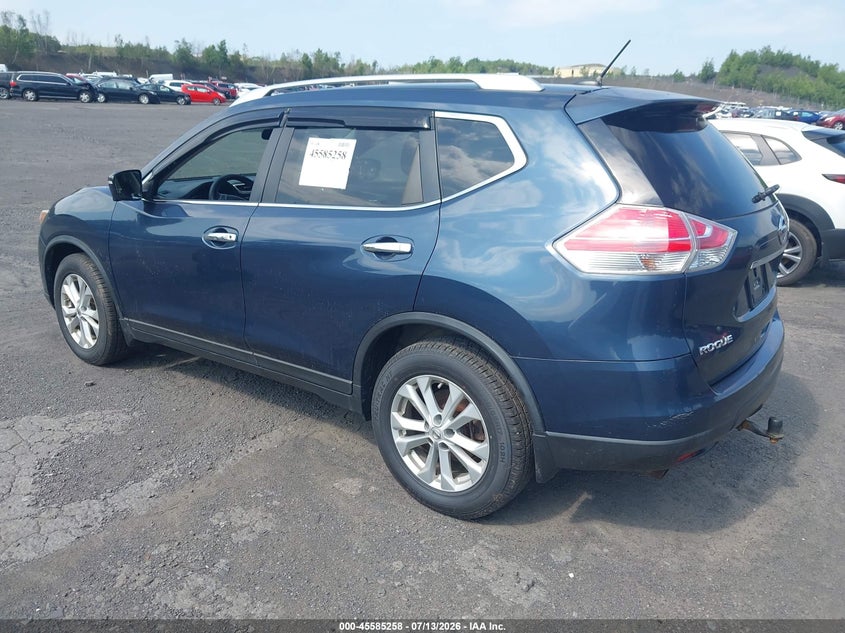 2015 Nissan Rogue VIN KNMAT2MT4FP555335 IAAI salvage auction — NORMAL WEAR, Clear (Pennsylvania), sold $25 on 2026-07-21 (photo 3)