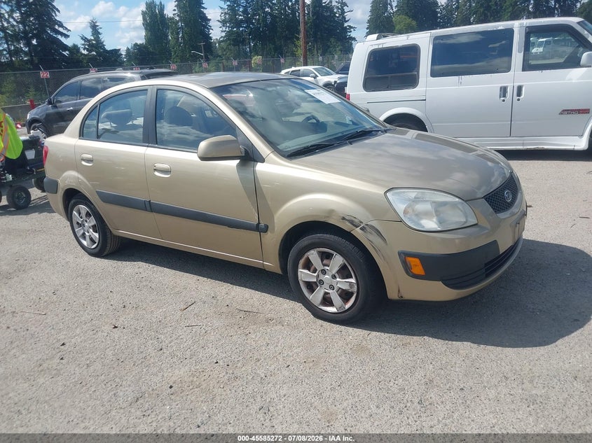 2007 Kia Rio VIN KNADE123276253440 IAAI salvage auction — RIGHT FRONT, Bill Of Sale (Washington), sold $425 on 2026-07-22 (photo 1)