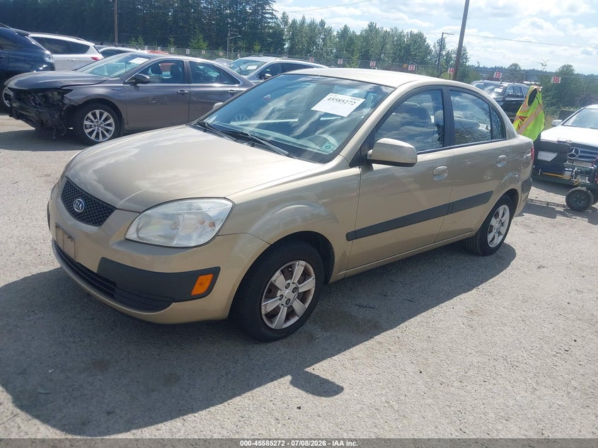 2007 Kia Rio VIN KNADE123276253440 IAAI salvage auction — RIGHT FRONT, Bill Of Sale (Washington), sold $425 on 2026-07-22 (photo 2)