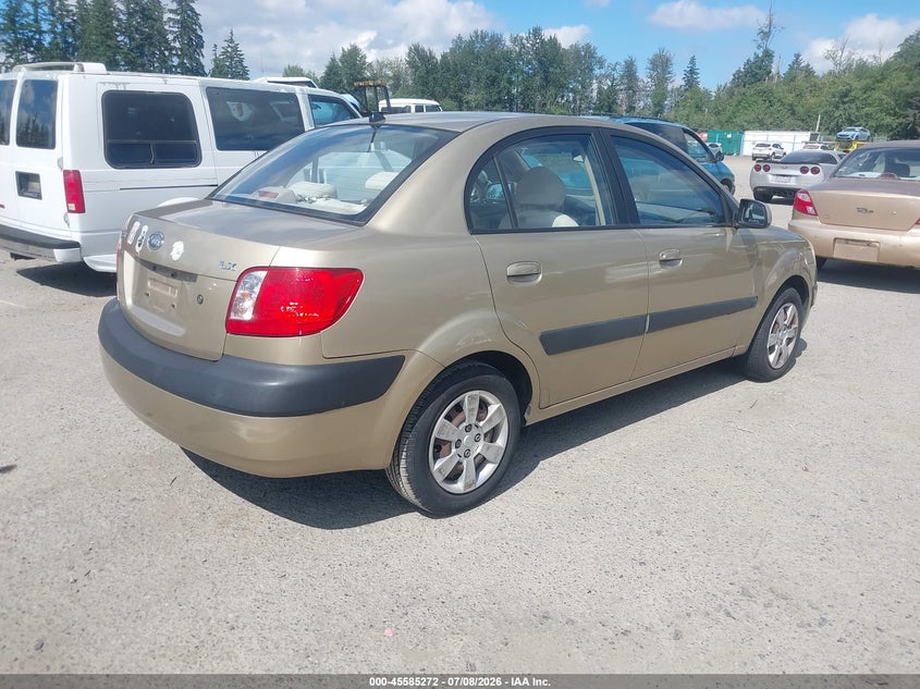 2007 Kia Rio VIN KNADE123276253440 IAAI salvage auction — RIGHT FRONT, Bill Of Sale (Washington), sold $425 on 2026-07-22 (photo 4)