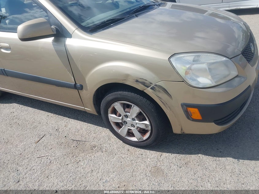 2007 Kia Rio VIN KNADE123276253440 IAAI salvage auction — RIGHT FRONT, Bill Of Sale (Washington), sold $425 on 2026-07-22 (photo 6)