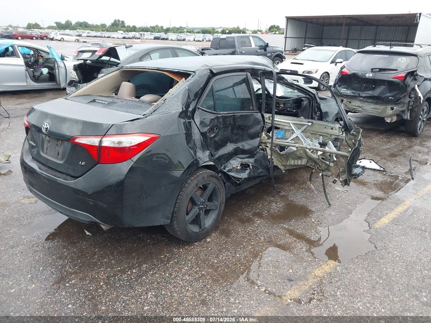 2015 Toyota Corolla VIN 5YFBURHE7FP298966 IAAI salvage auction — RIGHT SIDE, Salvage Title, sold $1,000 on 2026-08-14 (photo 4)
