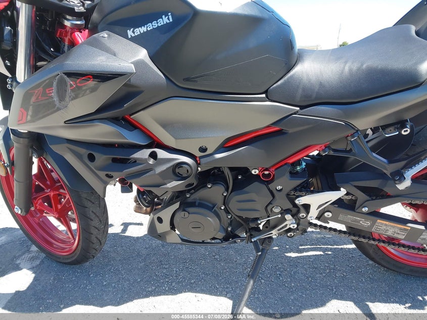 2024 Kawasaki Er VIN ML5ERGF19RDA11151 IAAI salvage auction — SIDE, Salvage (California), sold $1,500 on 2026-07-22 (photo 9)