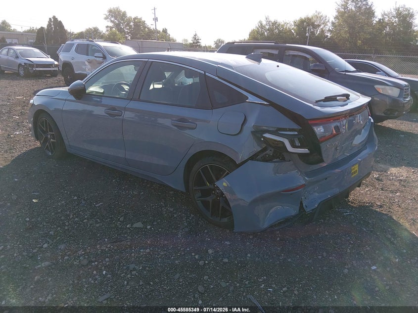 2022 Honda Civic VIN 19XFL1H88NE023722 IAAI salvage auction — REAR END, Salvage (Ohio), sold $9,275 on 2026-08-04 (photo 3)