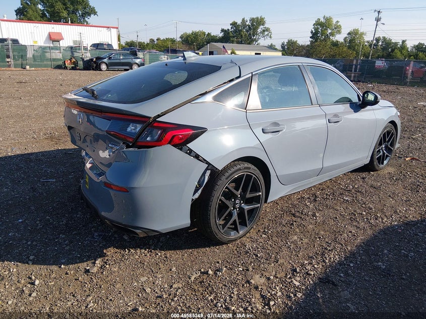 2022 Honda Civic VIN 19XFL1H88NE023722 IAAI salvage auction — REAR END, Salvage (Ohio), sold $9,275 on 2026-08-04 (photo 4)