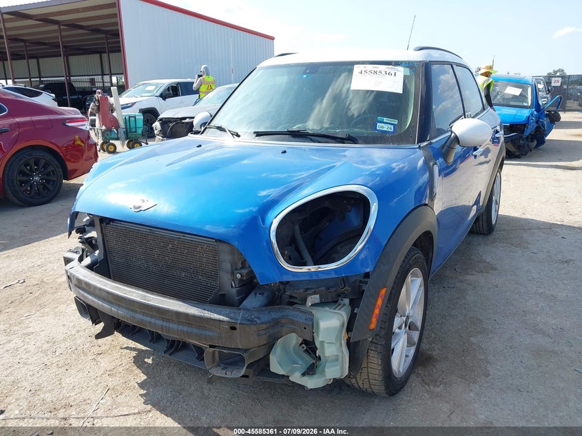 2014 Mini Countryman VIN WMWZC3C55EWP25957 IAAI salvage auction — FRONT END, Original (Texas), sold $1,100 on 2026-08-19 (photo 2)
