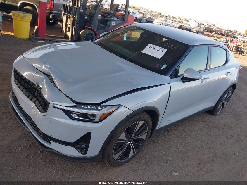 2023 Polestar 2 VIN YSMED3KA4PL158842 IAAI salvage auction — FRONT END, Wait Title, sold $7,500 on 2026-08-09 (photo 2)