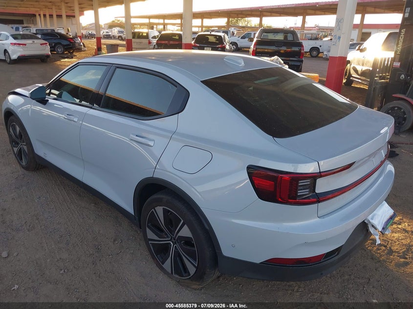 2023 Polestar 2 VIN YSMED3KA4PL158842 IAAI salvage auction — FRONT END, Wait Title, sold $7,500 on 2026-08-09 (photo 3)