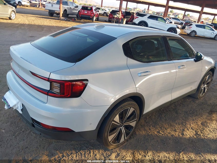 2023 Polestar 2 VIN YSMED3KA4PL158842 IAAI salvage auction — FRONT END, Wait Title, sold $7,500 on 2026-08-09 (photo 4)