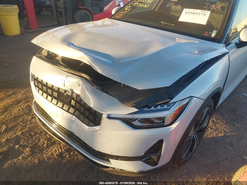 2023 Polestar 2 VIN YSMED3KA4PL158842 IAAI salvage auction — FRONT END, Wait Title, sold $7,500 on 2026-08-09 (photo 6)
