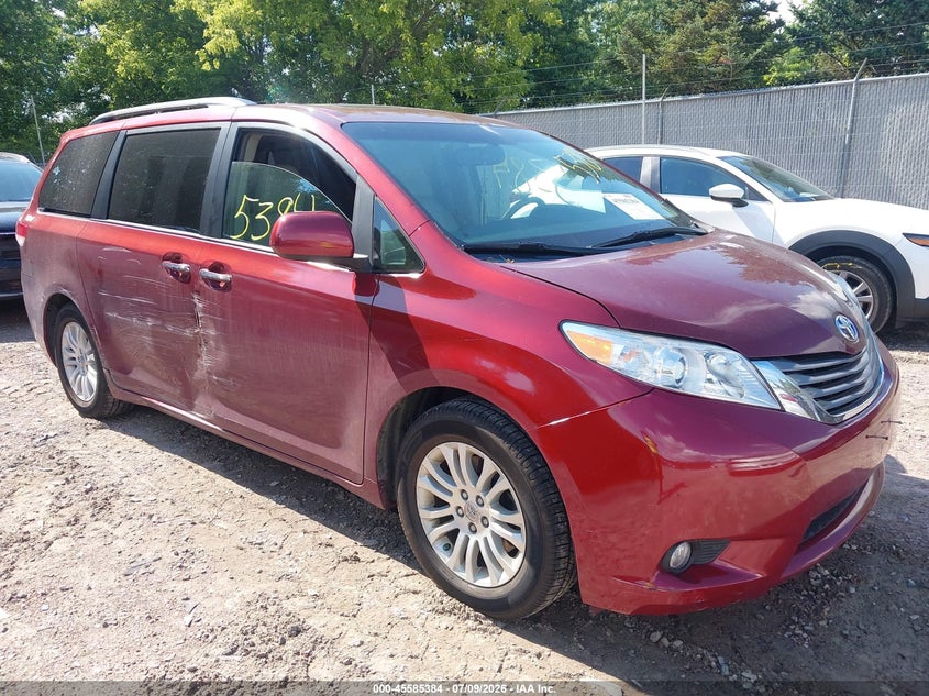 2012 Toyota Sienna VIN 5TDYK3DC2CS176245 IAAI salvage auction — NORMAL WEAR, Salvage Title, sold $25 on 2026-07-22 (photo 1)
