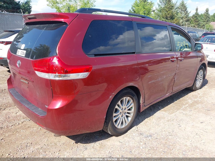 2012 Toyota Sienna VIN 5TDYK3DC2CS176245 IAAI salvage auction — NORMAL WEAR, Salvage Title, sold $25 on 2026-07-22 (photo 4)
