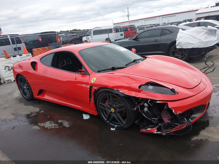 2007 Ferrari F430 VIN ZFFEW58A870154062 IAAI salvage auction — RIGHT FRONT, Salvage (North Carolina), sold $81,500 on 2026-08-19 (photo 1)