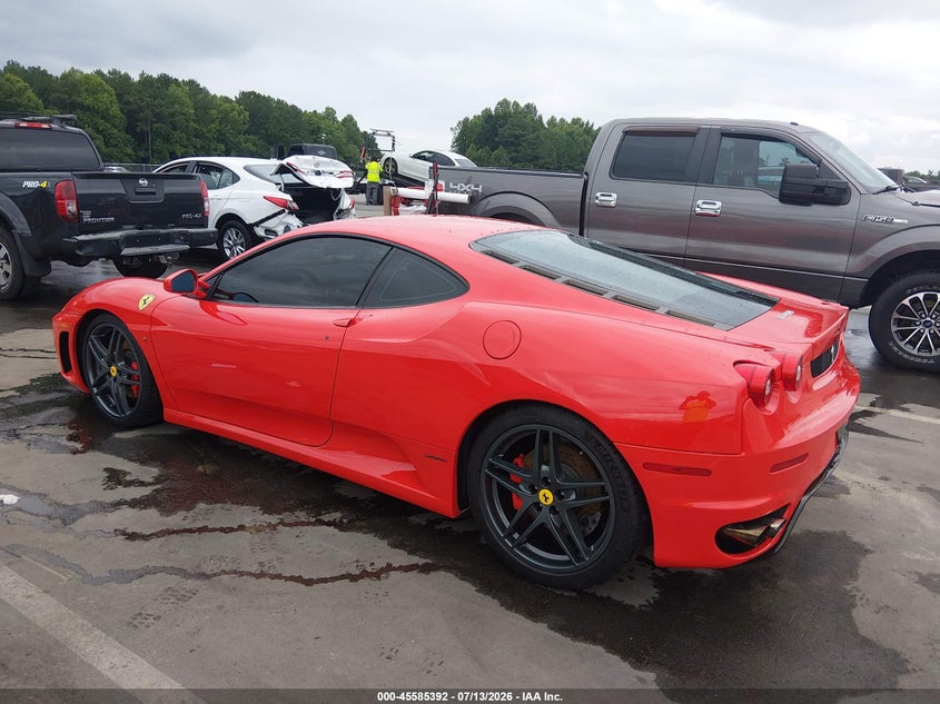 2007 Ferrari F430 VIN ZFFEW58A870154062 IAAI salvage auction — RIGHT FRONT, Salvage (North Carolina), sold $81,500 on 2026-08-19 (photo 3)