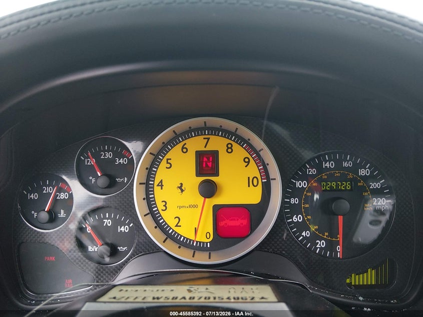 2007 Ferrari F430 VIN ZFFEW58A870154062 IAAI salvage auction — RIGHT FRONT, Salvage (North Carolina), sold $81,500 on 2026-08-19 (photo 7)