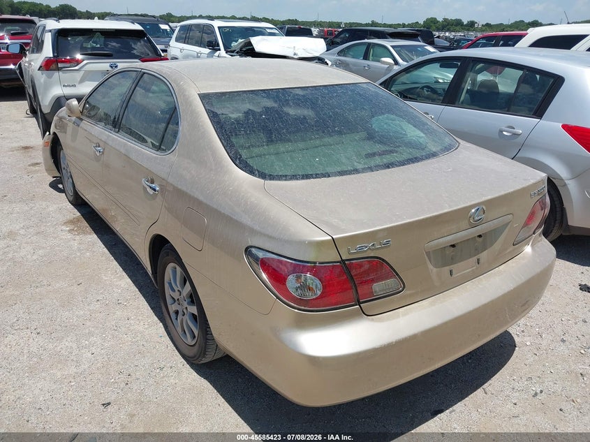 2002 Lexus ES VIN JTHBF30G020072775 IAAI salvage auction — FRONT END, Salvage (Texas), sold $1,400 on 2026-07-28 (photo 3)