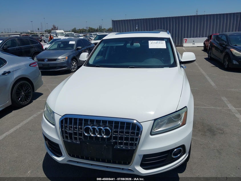 2017 Audi Q5 VIN WA1L2AFP2HA084078 IAAI salvage auction — NORMAL WEAR, Clear - Dealer Only (California), sold $3,150 on 2026-07-30 (photo 6)