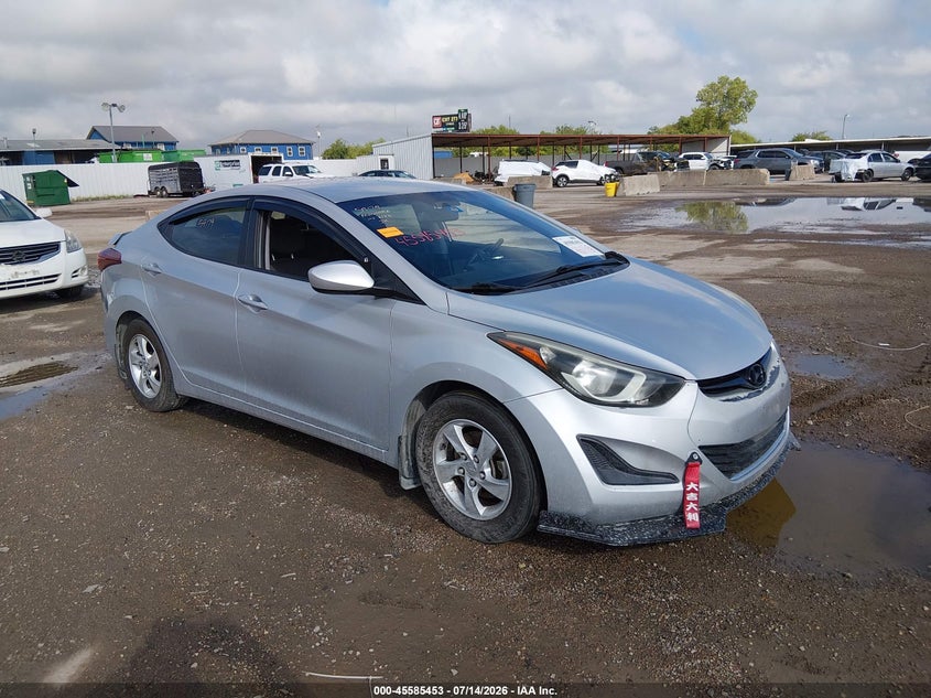 2014 Hyundai Elantra VIN KMHDH4AE4EU218661 IAAI salvage auction — REAR END, Salvage (Texas), sold $1,400 on 2026-07-22 (photo 1)