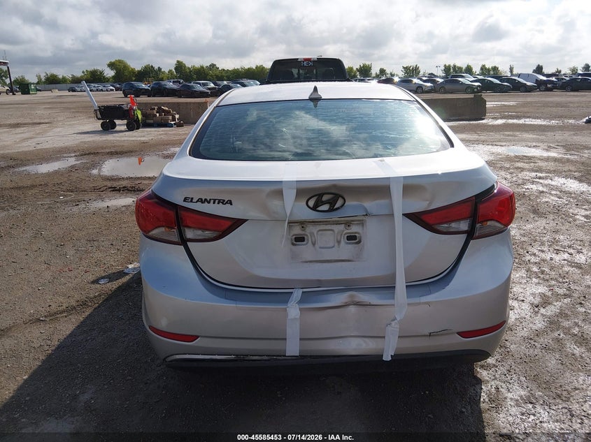 2014 Hyundai Elantra VIN KMHDH4AE4EU218661 IAAI salvage auction — REAR END, Salvage (Texas), sold $1,400 on 2026-07-22 (photo 6)