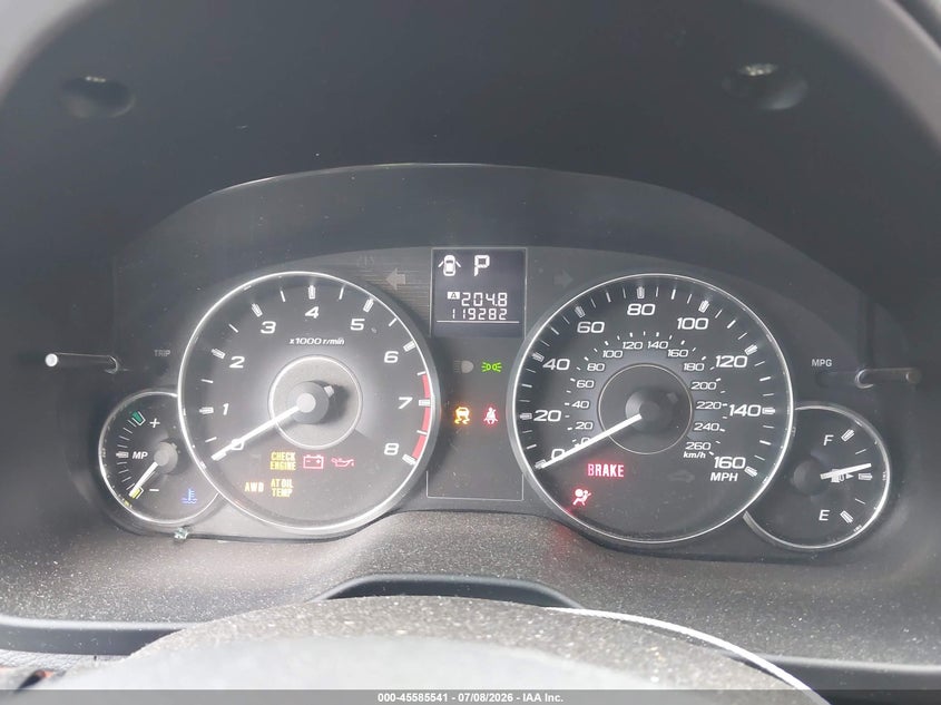 2012 Subaru Outback VIN 4S4BRDKC5C2236113 IAAI salvage auction — NORMAL WEAR, Clear (Colorado), sold $350 on 2026-07-22 (photo 7)