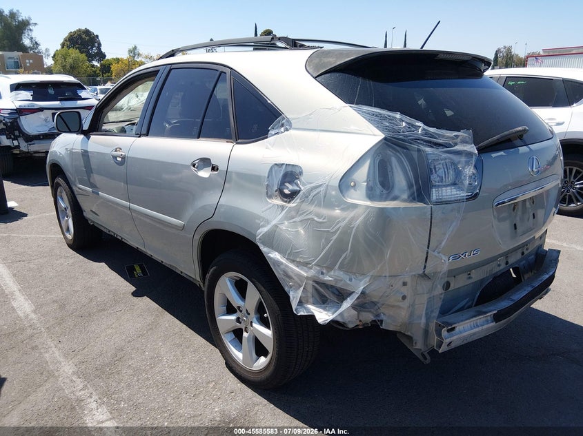 2007 Lexus Rx VIN JTJGK31U770009426 IAAI salvage auction — REAR END, Salvage (California), sold $475 on 2026-07-23 (photo 3)