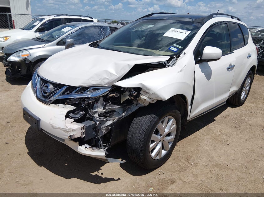 2012 Nissan Murano VIN JN8AZ1MU4CW103294 IAAI salvage auction — LEFT FRONT, Salvage Title, sold $200 on 2026-07-28 (photo 2)