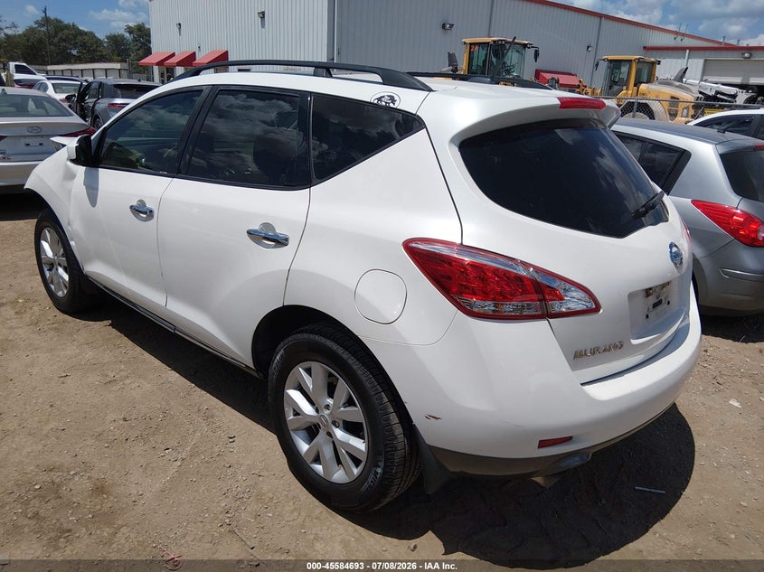 2012 Nissan Murano VIN JN8AZ1MU4CW103294 IAAI salvage auction — LEFT FRONT, Salvage Title, sold $200 on 2026-07-28 (photo 3)